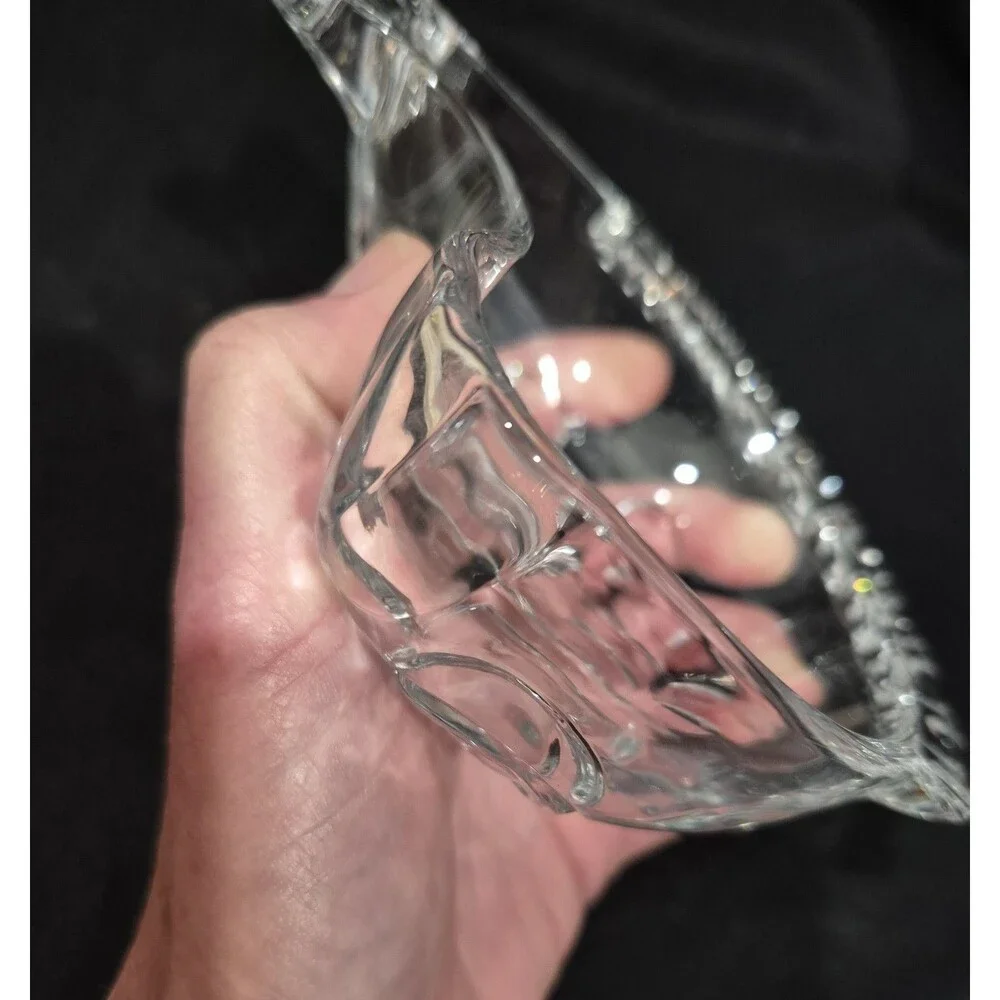 Studio Nova by MIKASA Glass Leaping Fish Shaped Nut/Dip/Candy Bowl Dish 6
